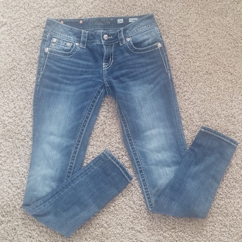 Miss Me Signature-Rise Skinny Jeans, size 26